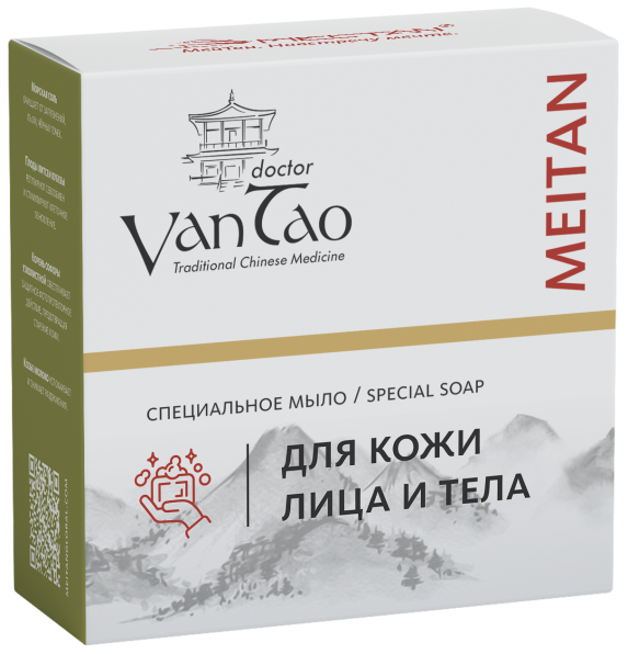 Специальное мыло от подкожного клеща (демодекоза), акне и воспалений Doctor Van Tao Traditional Chinese Medicine MeiTan