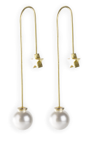 Earrings «Charm» (gold) MeiTan style MeiTan