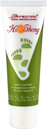 «24 часа свежести» крем для ног от неприятного запаха  He Sheng MeiTan