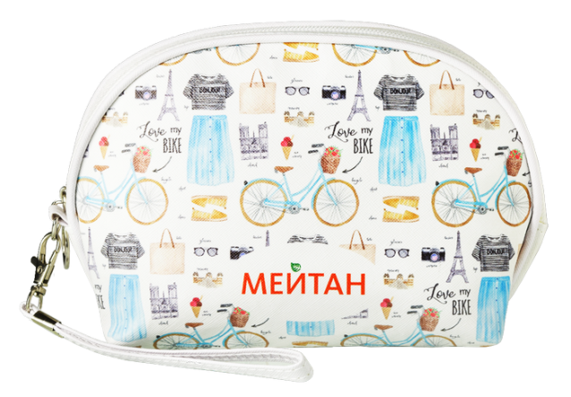 Косметичка «Love my bike» со съемной ручкой Эксклюзивные разработки от МейТан MeiTan