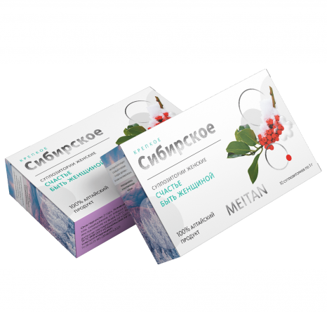 Суппозитории «СЧАСТЬЕ БЫТЬ ЖЕНЩИНОЙ» «Крепкое сибирское» MeiTan