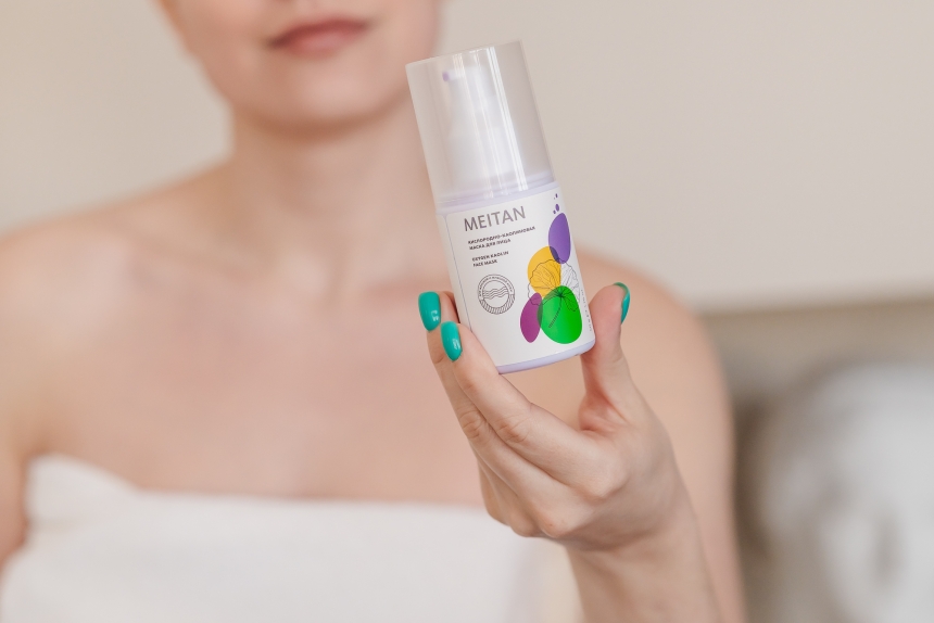 Кислородно-каолиновая маска с экстрактами периллы, центеллы азиатской и аминокислотами Домашний салон красоты MeiTan