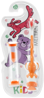 Kids Toothbrush with Hourglass (orange) Exclusive Developments by MeiTan Trademark MeiTan