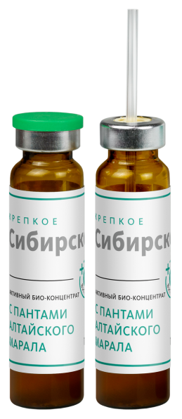 Активный био-концентрат с пантами алтайского марала ДЛЯ АКТИВНОГО ДОЛГОЛЕТИЯ «Крепкое сибирское» MeiTan