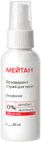 Deodorizing Body Spray Exclusive Developments by MeiTan Trademark MeiTan