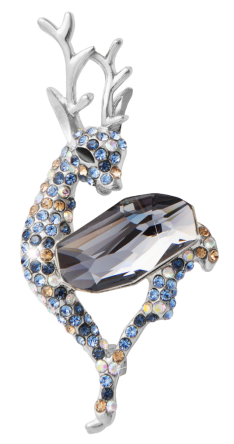 Брошь «Счастливая Мана» в серебре, 1 шт. MeiTan style MeiTan