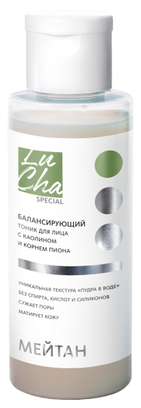 Балансирующий тоник для лица от жирной и пористой кожи с каолином и корнем пиона  Lu Cha Special MeiTan
