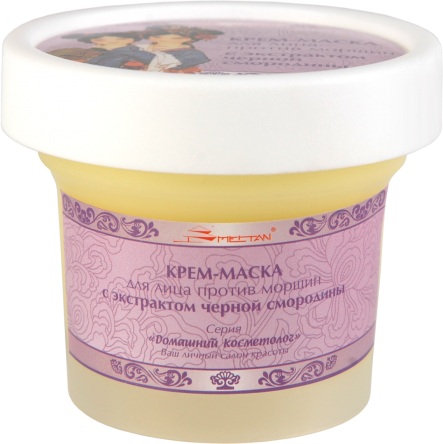 Ночная крем-маска против морщин с экстрактом чёрной смородины для зрелой кожи Домашний салон красоты MeiTan