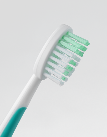 Детская зубная щётка с песочными часиками (зелёная) Живая эмаль MeiTan