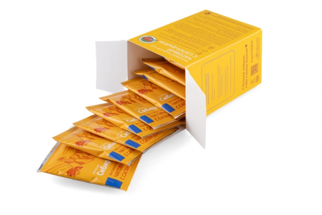 Вкусовой травяной чай «Чаговый с Саган-Дайля» «Крепкое сибирское» MeiTan