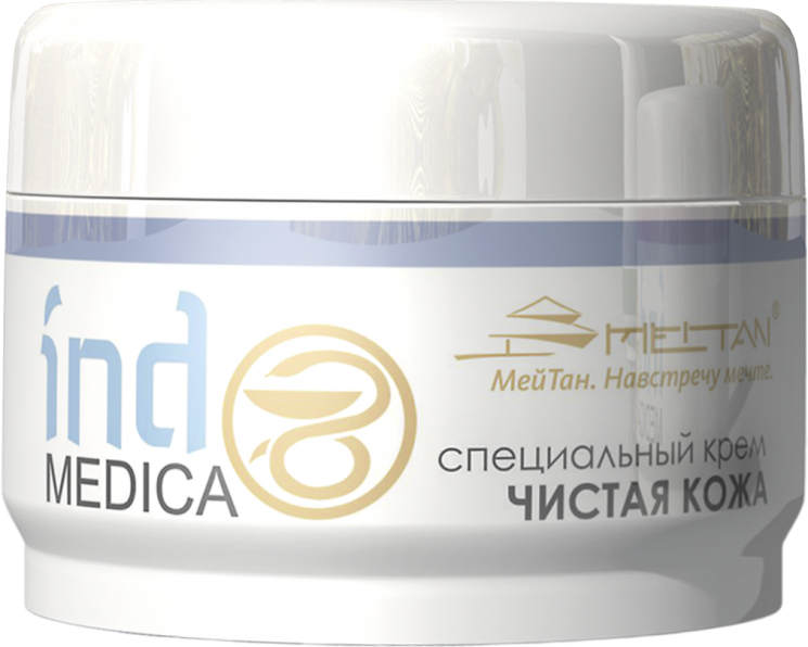 Специальный крем от псориаза и дерматитов «Чистая кожа» Indo Medica MeiTan