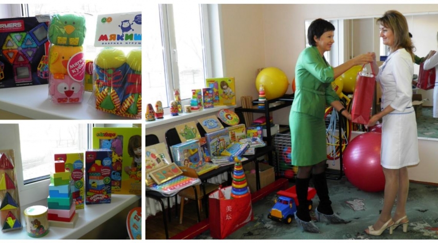 Развивающие игрушки переданы в логопедический кабинет АККДБ