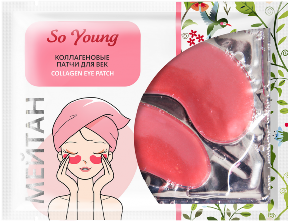 Коллагеновые патчи для век So Young с экстрактом арбуза   So Young MeiTan
