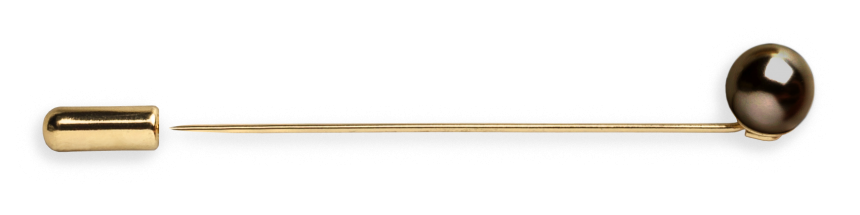 Брошь «Аристократия» с черной жемчужиной MeiTan style MeiTan