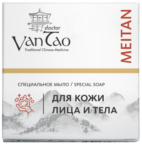 Специальное мыло от подкожного клеща (демодекоза), акне и воспалений Doctor Van Tao Traditional Chinese Medicine MeiTan