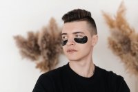 Патчи для кожи вокруг глаз с морскими водорослями и древесным углём Домашний салон красоты MeiTan