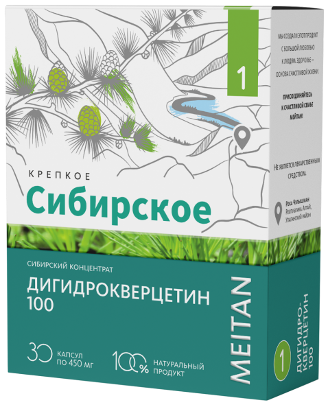 Сибирский концентрат №1 ДИГИДРОКВЕРЦЕТИН 100 «Крепкое сибирское» MeiTan