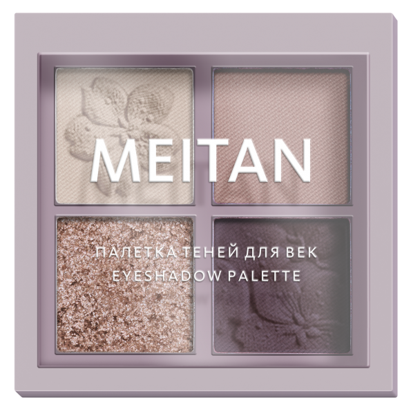 Палетка теней для век 4-в-1 №1 (Бежевая нега) Tera MeiTan