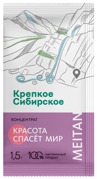 Сухой концентрат напитка «Красота спасёт мир» «Крепкое сибирское» MeiTan