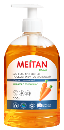 ECO-гель для мытья посуды, фруктов и овощей концентрированный MeiTan HOME MeiTan