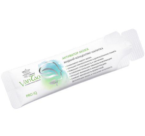 Жидкий концентрат напитка «PRO IQ» активатор мозга Doctor Van Tao. Innovation Medicine MeiTan