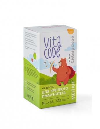 Концентрат Vita Code ДЛЯ КРЕПКОГО ИММУНИТЕТА «Крепкое сибирское» MeiTan