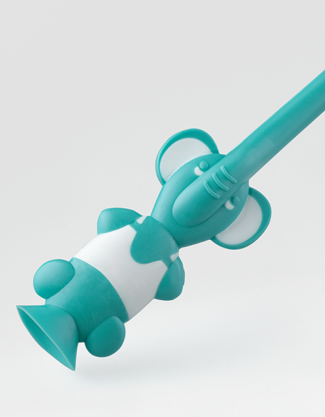 Детская зубная щётка с песочными часиками (зелёная) Живая эмаль MeiTan