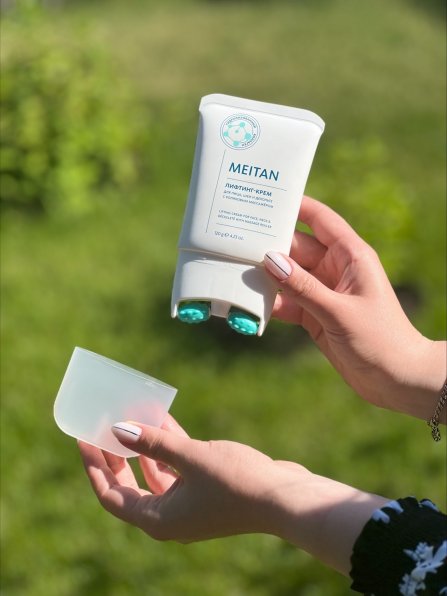 Лифтинг-крем для лица, шеи и декольте с роликовым массажером Эксклюзивные разработки от МейТан MeiTan