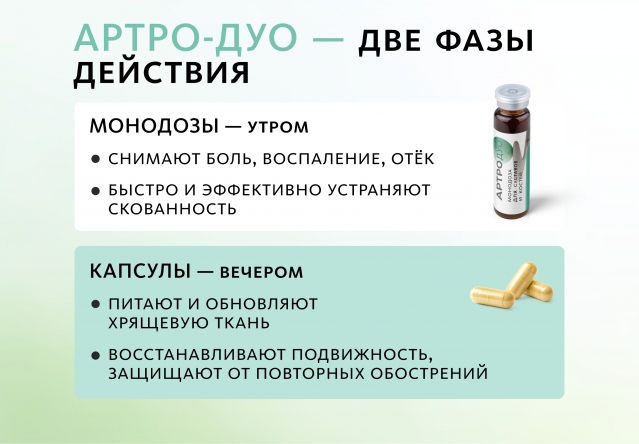 НАБОР 3 шт. Артро-Дуо: комплекс для суставов и костей  MEITANGreen MeiTan