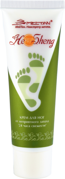 «24 часа свежести» крем для ног от неприятного запаха  He Sheng MeiTan