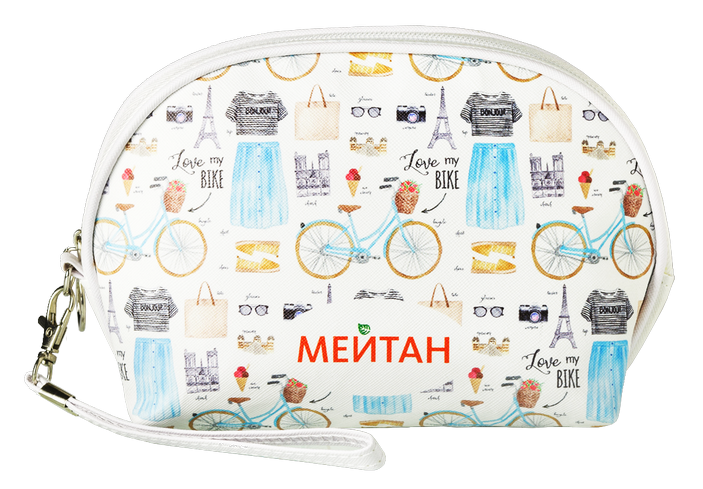 Косметичка «Love my bike» со съемной ручкой Эксклюзивные разработки от МейТан MeiTan