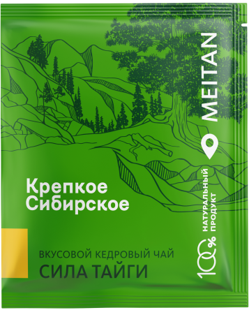 Вкусовой кедровый чай «Сила тайги» - подарок «Крепкое сибирское» MeiTan
