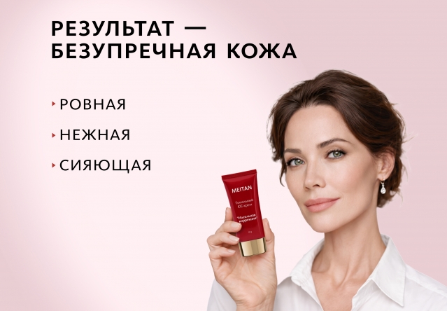 Тональный крем-уход «Идеальная коррекция» СС с SPF 10 Эксклюзивные разработки от МейТан MeiTan