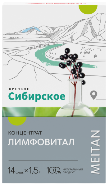 Сухой концентрат напитка «Лимфовитал» «Крепкое сибирское» MeiTan