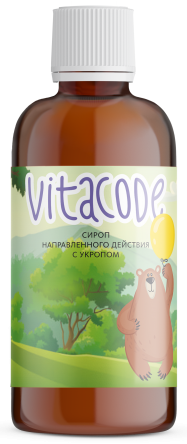 Cироп направленного действия с укропом VitaCode «Крепкое сибирское» MeiTan