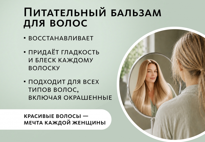 Питательный бальзам для волос Эксклюзивные разработки от МейТан MeiTan