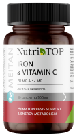 Биологически активная добавка к пище Iron & Vitamin C (Железо и Витамин С) NutriTOP MeiTan