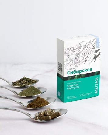 Алтайские фитокапсулы №3 «ЭНЕРГИЯ ЧИСТОТЫ», 60 шт. «Крепкое сибирское» MeiTan