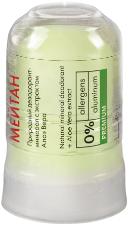 Природный дезодорант-минерал с экстрактом алоэ вера Эксклюзивные разработки от МейТан MeiTan