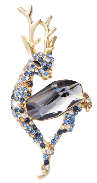 Брошь «Счастливая Мана» в золоте, 1 шт. MeiTan style MeiTan