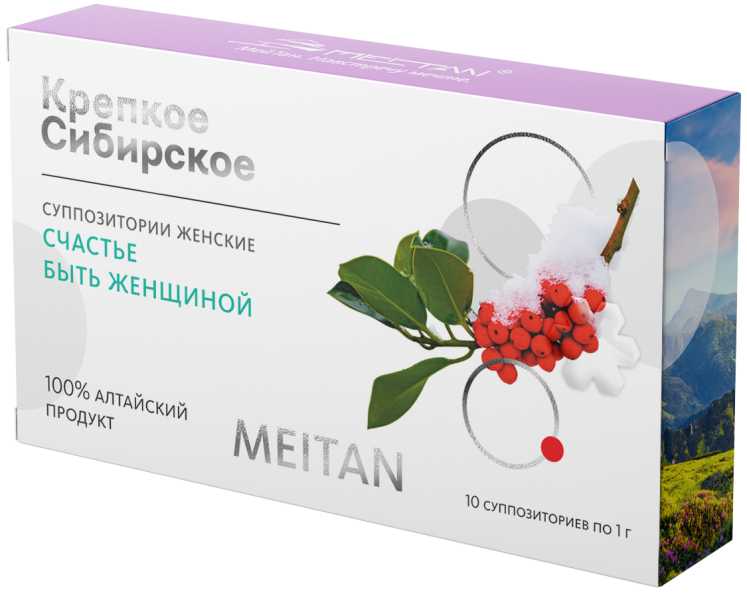 Суппозитории «СЧАСТЬЕ БЫТЬ ЖЕНЩИНОЙ» «Крепкое сибирское» MeiTan