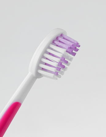 Детская зубная щётка с песочными часиками (розовая) Живая эмаль MeiTan