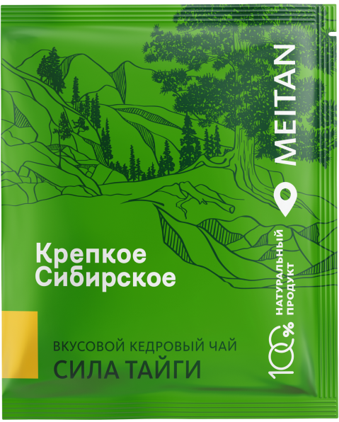 Вкусовой кедровый чай «Сила тайги» - подарок «Крепкое сибирское» MeiTan