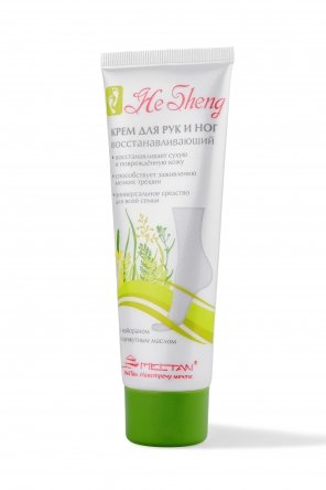 Крем для рук и ног восстанавливающий с кунжутным маслом и майораном He Sheng MeiTan