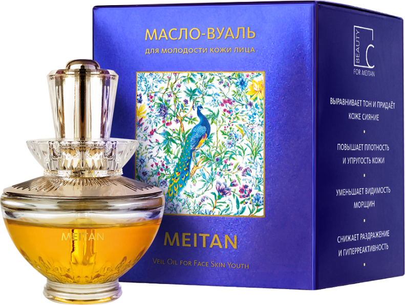Масло-вуаль для молодости кожи лица Эксклюзивные разработки от МейТан MeiTan