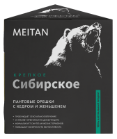 Пантовые орешки с кедром и женьшенем «Крепкое сибирское» MeiTan