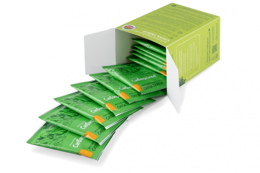 Вкусовой кедровый чай «Сила тайги» - подарок «Крепкое сибирское» MeiTan