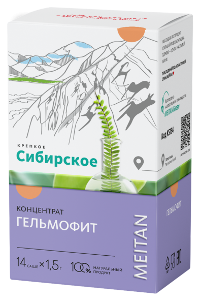 Сухой концентрат напитка «Гельмофит» «Крепкое сибирское» MeiTan