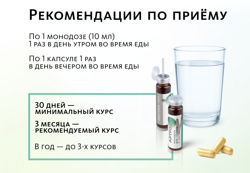 НАБОР 3 шт. Артро-Дуо: комплекс для суставов и костей  MEITANGreen MeiTan