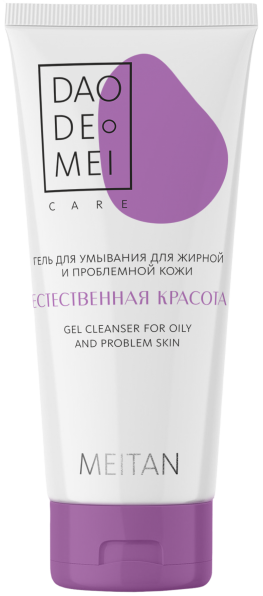 «Естественная красота» гель для умывания для жирной и проблемной кожи Dao De Mei. Очищение и тонизирование MeiTan
